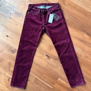 Brand New John Elliott Burgundy Distressed Mens Jeans Pants (Size 32) w/ Tags